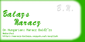 balazs maracz business card